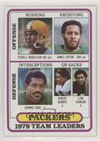 Terdell Middleton, James Lofton, Johnnie Gray, Robert Barber, Ezra Johnson