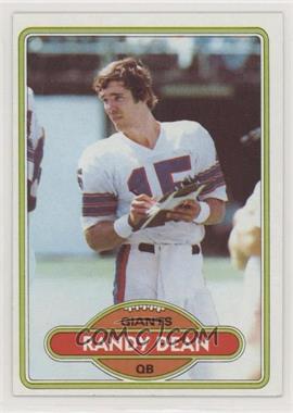 1980 Topps - [Base] #328 - Randy Dean