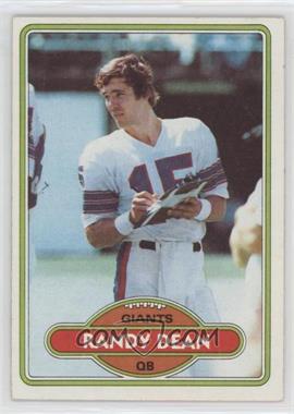 1980 Topps - [Base] #328 - Randy Dean