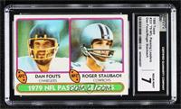 Passing Leaders (Dan Fouts, Roger Staubach) [CGC 7 Near Mint]