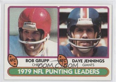 1980 Topps - [Base] #336 - Dave Jennings, Bob Grupp