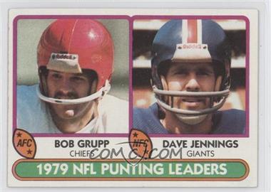 1980 Topps - [Base] #336 - Dave Jennings, Bob Grupp