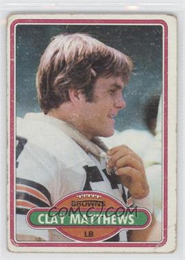 1980 Topps - [Base] #418 - Clay Matthews [Noted]