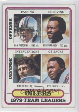 1980 Topps - [Base] #432 - Dan Pastorini, Ken Burrough, Jesse Baker [Good to VG‑EX]