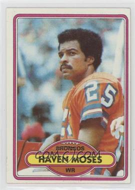 1980 Topps - [Base] #496 - Haven Moses [Good to VG‑EX]