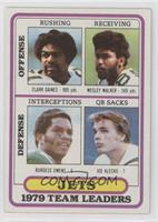 Clark Gaines, Wesley Walker, Burgess Owens, Joe Klecko