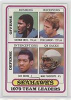 Sherman Smith, Steve Largent, Dave Brown, Manu Tuiasosopo