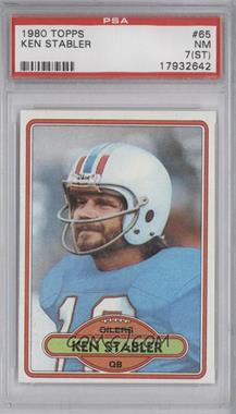 1980 Topps - [Base] #65 - Ken Stabler [PSA 7 NM (ST)]