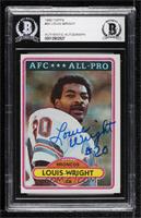 Louis Wright [BAS BGS Authentic]