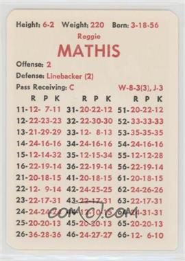 1981 APBA Football 1980 Season - [Base] #_REMA - Reggie Mathis