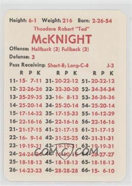 1981 APBA Football 1980 Season - [Base] #_TEMC - Ted McKnight