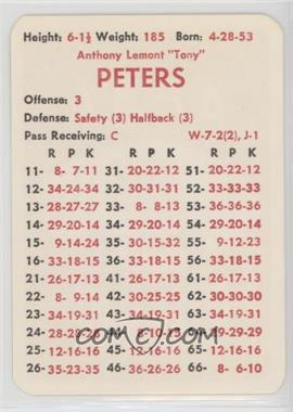 1981 APBA Football 1980 Season - [Base] #_TOPE - Tony Peters