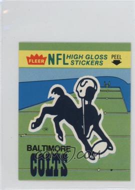 1981 Fleer Team Action - High Gloss Stickers #_BALL - Baltimore Colts (Logo)