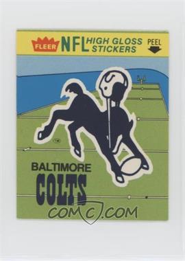 1981 Fleer Team Action - High Gloss Stickers #_BALL - Baltimore Colts (Logo)