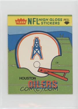 1981 Fleer Team Action - High Gloss Stickers #_HOUH - Houston Oilers (Helmet)