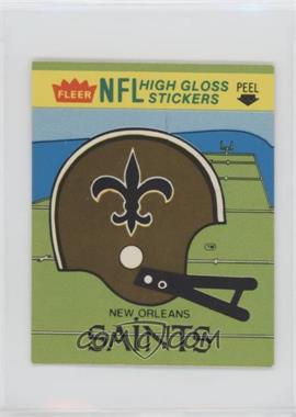1981 Fleer Team Action - High Gloss Stickers #_NOSH - New Orleans Saints (Helmet)