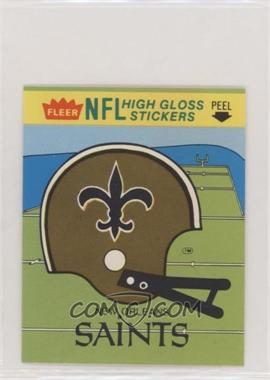 1981 Fleer Team Action - High Gloss Stickers #_NOSH - New Orleans Saints (Helmet)