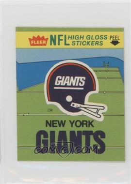 1981 Fleer Team Action - High Gloss Stickers #_NYGL - New York Giants (Logo)