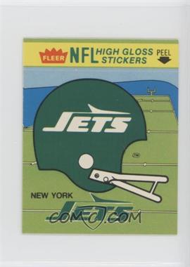 1981 Fleer Team Action - High Gloss Stickers #_NYJH - New York Jets (Helmet)