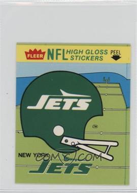 1981 Fleer Team Action - High Gloss Stickers #_NYJH - New York Jets (Helmet)