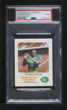 1981 Red Rooster Edmonton Eskimos - [Base] #_WAMO - Warren Moon [PSA 2 GOOD]