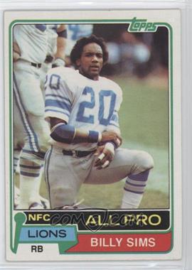 1981 Topps - [Base] #100 - Billy Sims