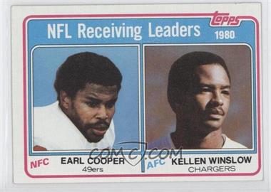 1981 Topps - [Base] #2 - Earl Cooper, Kellen Winslow