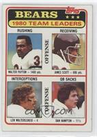 Team Leaders - Walter Payton, James Scott, Len Walterscheid, Dan Hampton