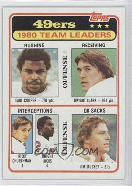 1981 Topps - [Base] #319 - Earl Cooper, Dwight Clark, Ricky Churchman, Dwight Hicks, Jim Stuckey