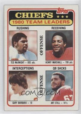 1981 Topps - [Base] #394 - Ted McKnight, Henry Marshall, Gary Barbaro, Art Still