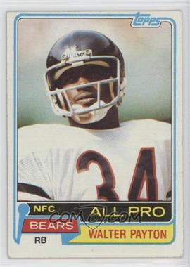 1981 Topps - [Base] #400 - Walter Payton