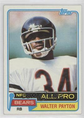 1981 Topps - [Base] #400 - Walter Payton