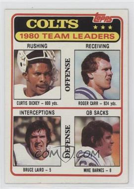 1981 Topps - [Base] #411 - Curtis Dickey, Roger Carr, Bruce Laird, Mike Barnes) [Poor to Fair]