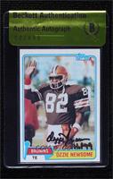 Ozzie Newsome [BAS Beckett Auth Sticker]