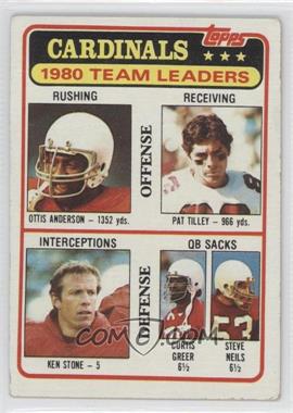 1981 Topps - [Base] #468 - Ottis Anderson, Pat Tilley, Ken Stone, Curtis Greer, Steve Neils
