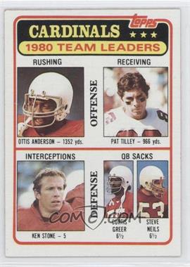 1981 Topps - [Base] #468 - Ottis Anderson, Pat Tilley, Ken Stone, Curtis Greer, Steve Neils