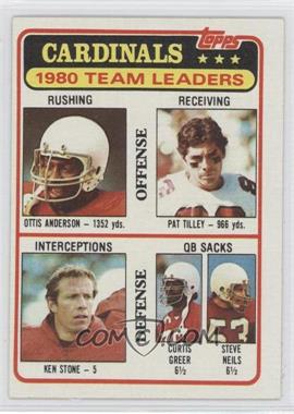 1981 Topps - [Base] #468 - Ottis Anderson, Pat Tilley, Ken Stone, Curtis Greer, Steve Neils