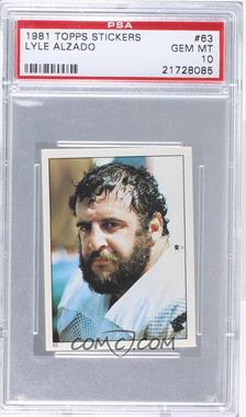 1981 Topps Album Stickers - [Base] #63 - Lyle Alzado [PSA 10 GEM MT]