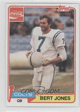 1981 Topps Coca-Cola Baltimore Colts - [Base] #5 - Bert Jones