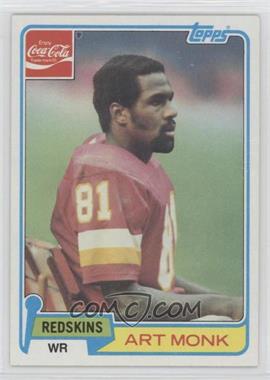 1981 Topps Coca-Cola Washington Redskins - [Base] #5 - Art Monk