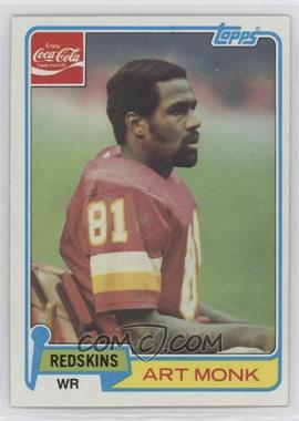 1981 Topps Coca-Cola Washington Redskins - [Base] #5 - Art Monk