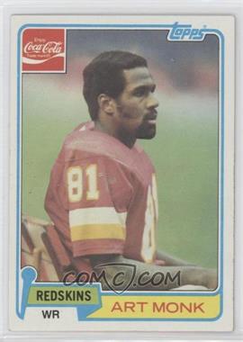 1981 Topps Coca-Cola Washington Redskins - [Base] #5 - Art Monk