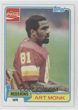 1981 Topps Coca-Cola Washington Redskins - [Base] #5 - Art Monk