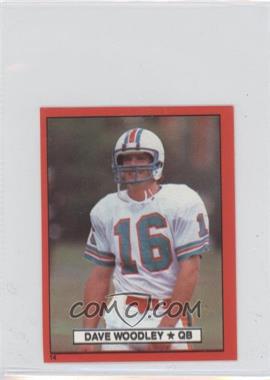 1981 Topps Stickers Red Border - [Base] #14 - David Woodley