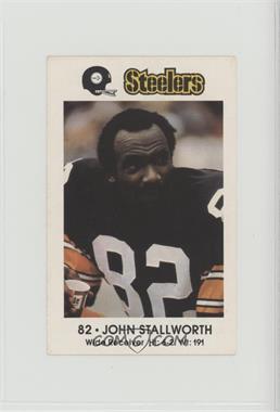 1982 Coca-Cola/Kiwanis Club Pittsburgh Steelers - [Base] #_JOST - John Stallworth [Noted]