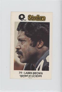 1982 Coca-Cola/Kiwanis Club Pittsburgh Steelers - [Base] #_LABR - Larry Brown [Noted]