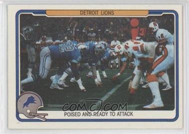 1982 Fleer Teams in Action - [Base] #18 - Detroit Lions Team