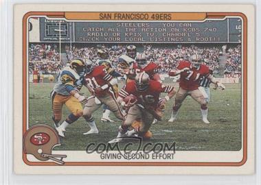 1982 Fleer Teams in Action - [Base] #49 - San Francisco 49ers Team