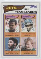 Freeman McNeil, Darrol Ray, Wesley Walker, Joe Klecko (1981 Jets Team Leaders)