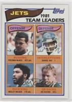 Freeman McNeil, Darrol Ray, Wesley Walker, Joe Klecko (1981 Jets Team Leaders) …